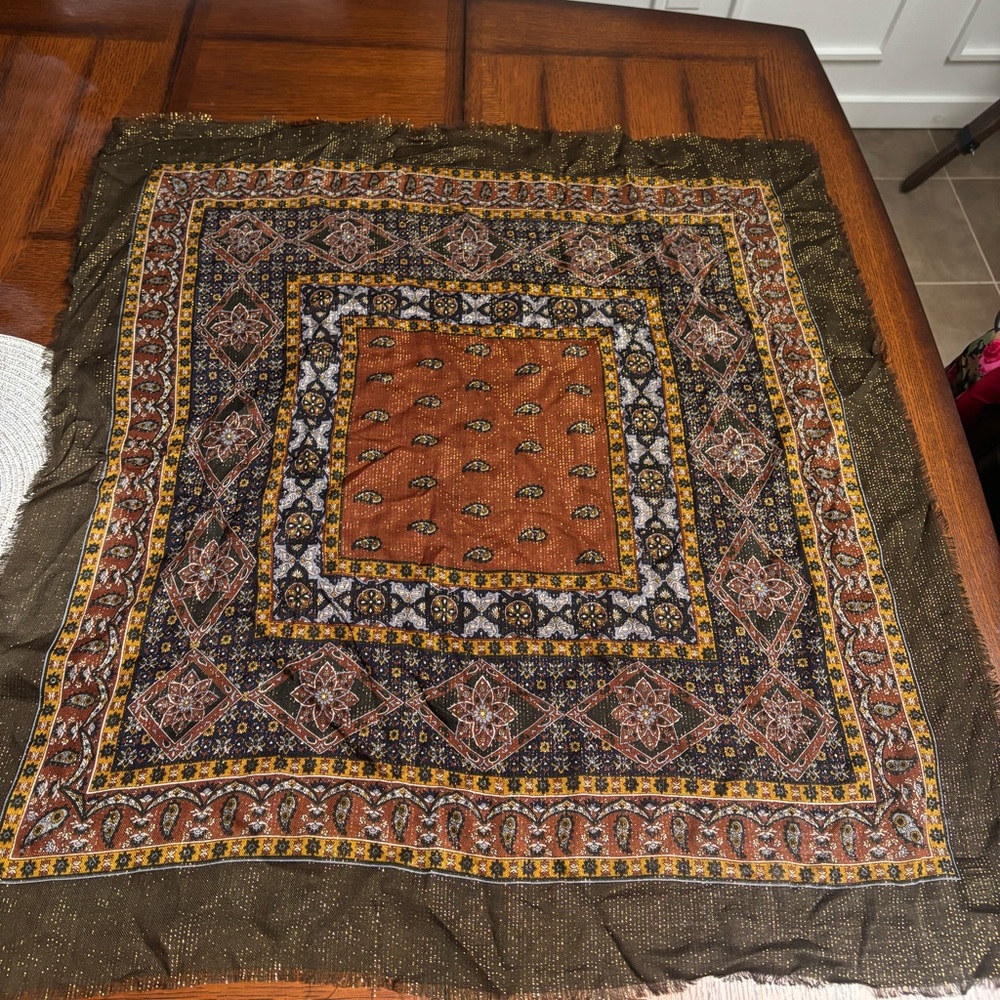 Specially House , Wool Multicolor Patterned Scarf - image 6